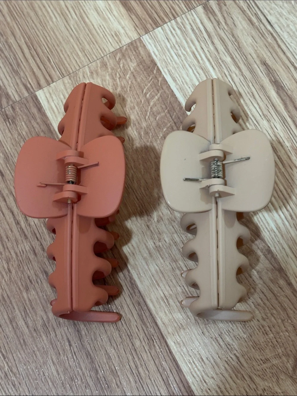Neutral and Terracotta Hair Claw Clips - Women Accessories
